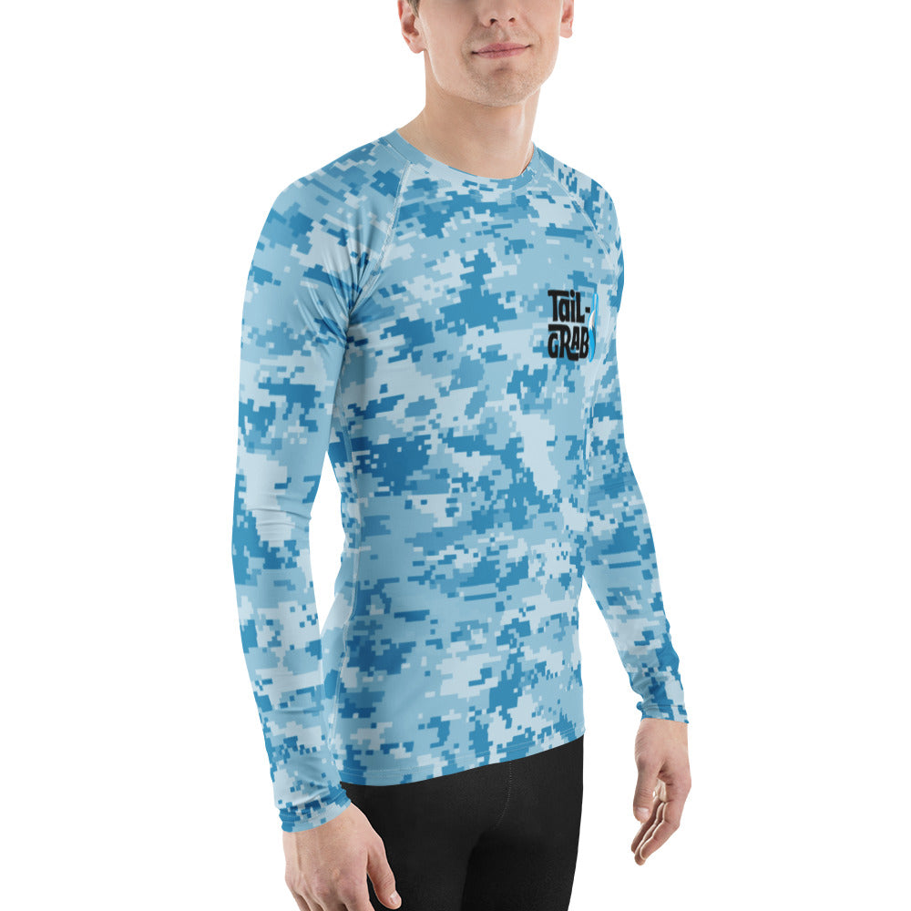 Men's Rash Guard Blue Men's Rash Guard Blue Camo, Blue – Tail-Grab